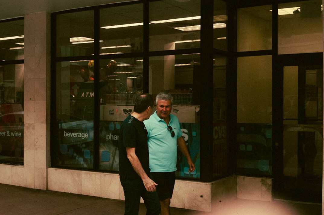store security guard watching cameras